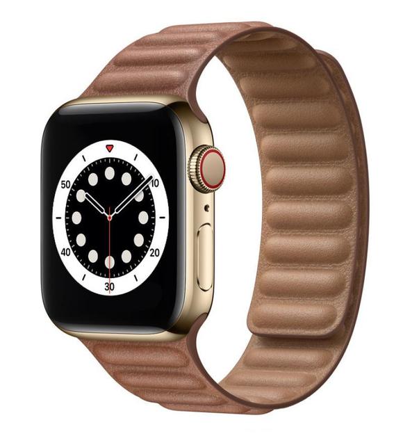 Genuine Leather Strap for Apple Watch SE 7 6 5 4 Band Magnetic Loop Wirstband 38mm 40mm 41mm 42mm 44mm 45mm Women Men Bracelet