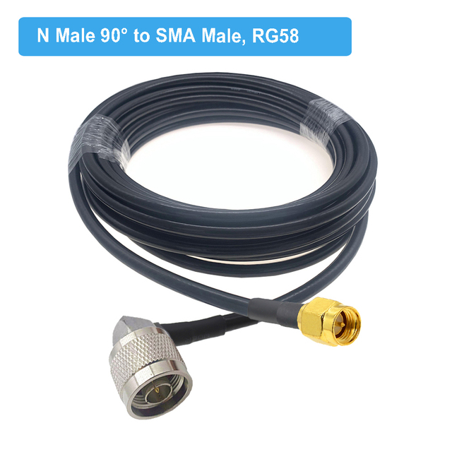 1pc RG58 N Type Male/Female to SMA Male Plug RF Coaxial Adapter Pigtail Cable RG-58 Extension Jumper Cord 15cm 50cm 1M 2M 5M