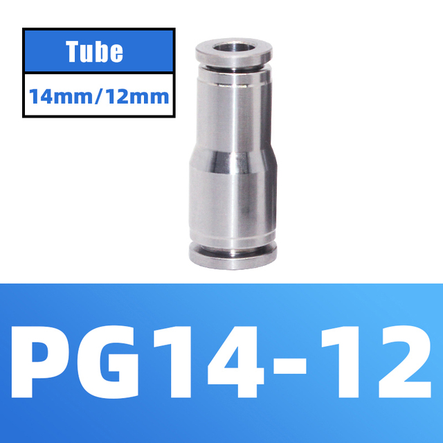 304 Stainless Steel Air Hose Fitting Pneumatic Coupling Tube Coplin Quick Open PG PU4 PU6 PU8 PU10 Trachea Metal Fitting