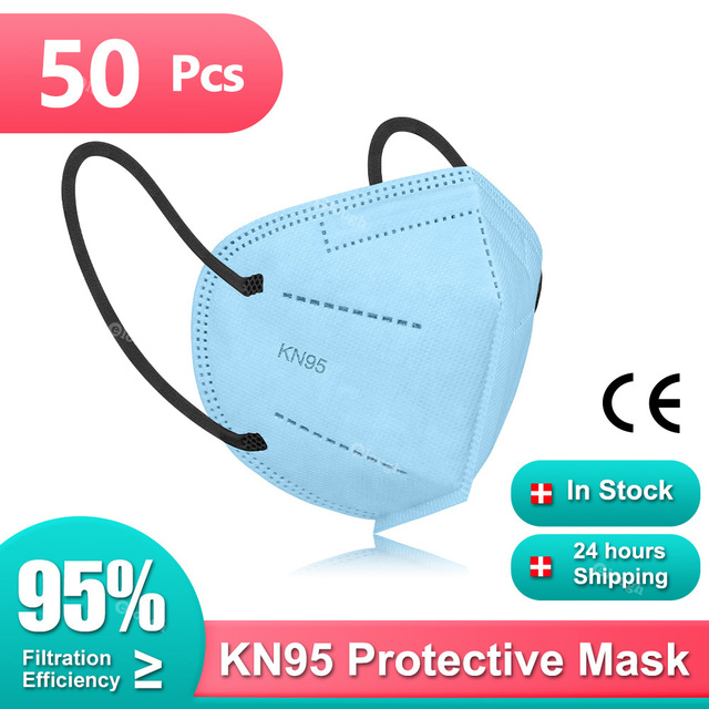 FFP2 Mask KN95 Mascarillas FPP2 Approved Healthy 10-100pcs 5 Layer Morandi Protective Face Mask KN 95 Respirator FFP2MASK маска