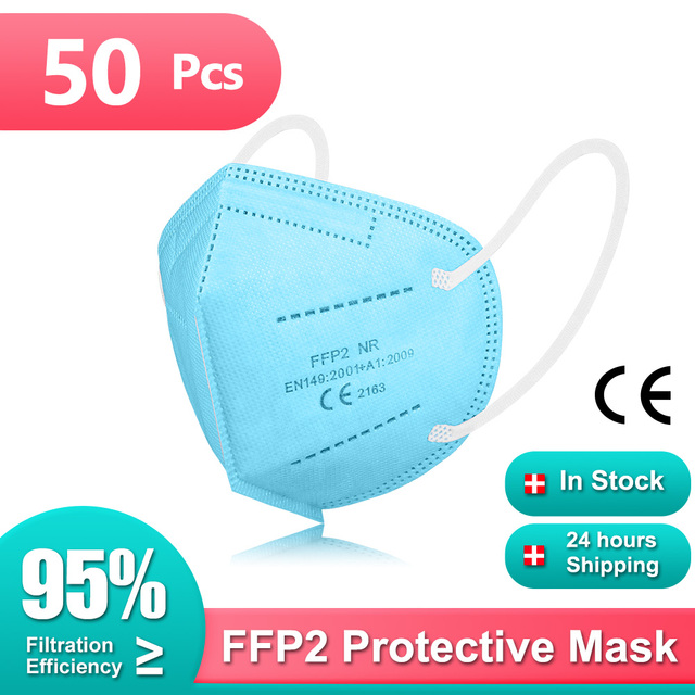 Colores masks ffp2 KN95 mascarilla ffp2 homolucada spain ffp2fan 5 layers CE adult fpp2 approved ffp mask 2 mascherina ffpp2