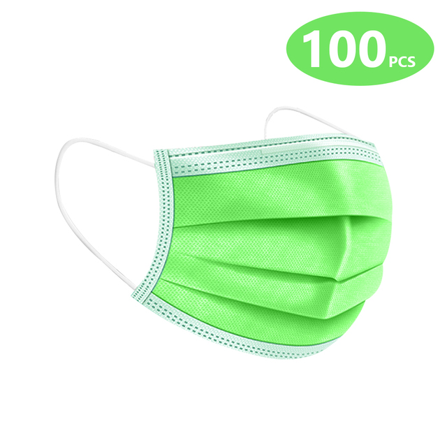 10-200pcs disposable adult face masks mascarillas quiurgicas homology adas 3 ply filter mouth face mask color mask christmas