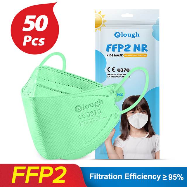 Elo FPP2 Masks For Kids 6-12 Years Korean Fish Mascarilla Infantil FPP2 Resale 4 Layers FFP2 KN95 Mask For Kids