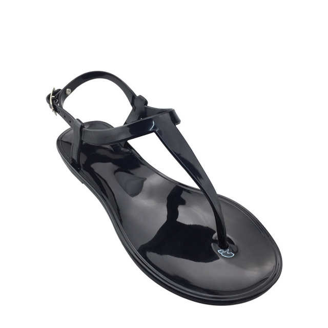 Women Fruit Sandals Transparent PVC Flat Flip Flop Sandal Ladies 2022 Summer Outdoor Fashion Non-slip Buckle Strap Beach Shoes