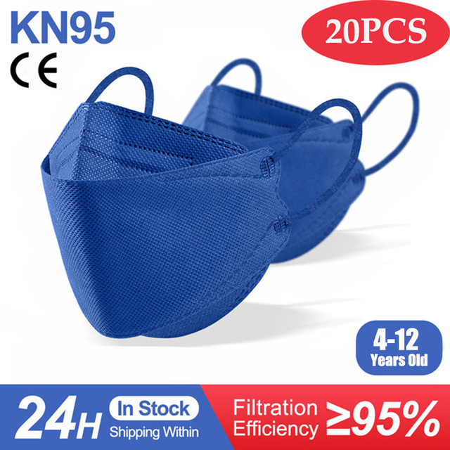 Ffp2mask الاطفال KN95 قناع الألوان كوريا الفتيات الطفل المتاح أقنعة التنفسي Kn95mask الاطفال الوجه قناع mascarilla fpp2 homologada