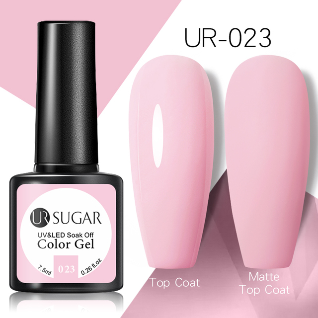 UR SUGAR 7.5ml Spring Cream Colorful Gel Nail Polish Purple Pink Solid Nail Art Semi Permanent Soak Off Gel All For Manicure