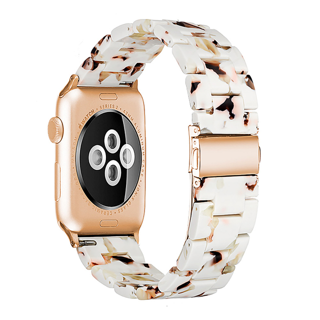 resin watches for apple watch 7 6 5 band 44mm iwatch 42mm series 4 3 2 wrist strap accessories loop 40mm replacement bracelet