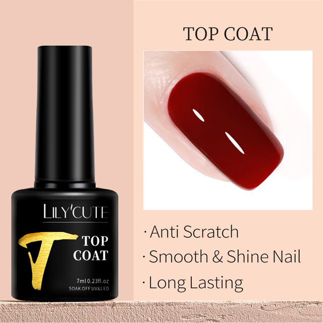 LILYCUTE Thread Shell Nail Gel Polish 7ml Pearl Shell Semi Permanent UV Gel Base Top Coat Popular in Autumn and Winter