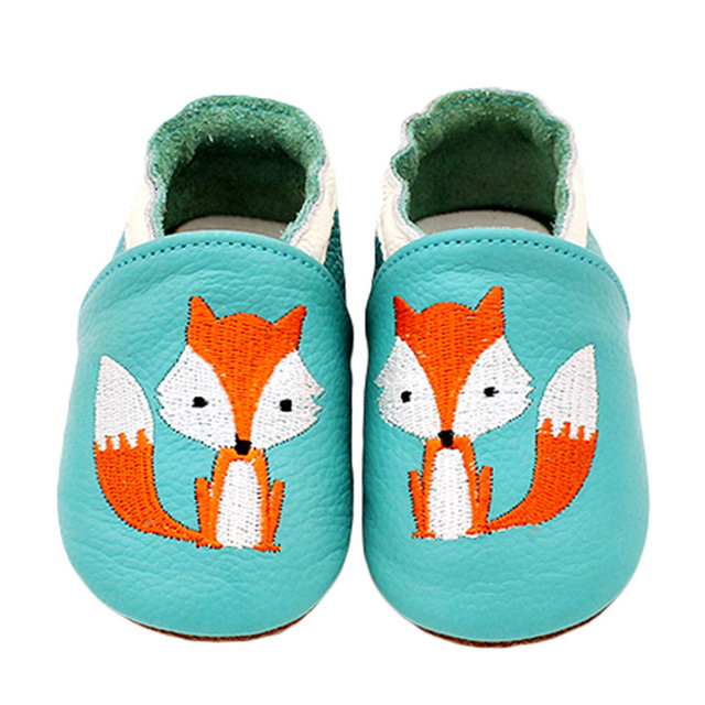 Unisex Infant Baby Shoes Toddler Toddler Baby Soft Soled Cowhide Bottom Skid-Proof Boys Girls Animal First Walkers 0-24 Month