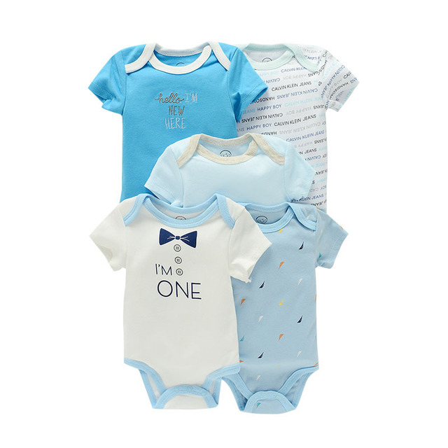 5pcs baby girl/boy bodysuit clothes for newborns high quality summer romper jumpsuits short sleeve infant girls clothes