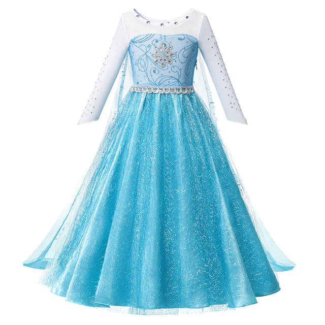 2022 Disney Princess Dress Mirabell Isabella Elsa Anna Dress Kids Party Costumes Kids Girl Clothes Kids Cosplay Outfits Encanto Frozen1/2