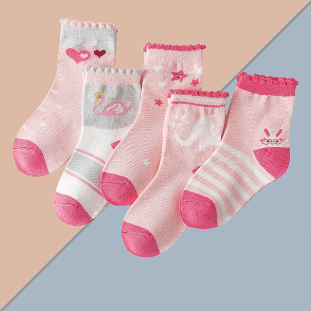 5 pairs soft cotton children socks cute cartoon print kids socks newborn baby boy socks casual girls boys socks 1 to 12 years