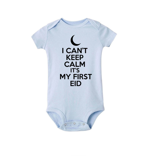 I Can't Keep Calm It's My First Christmas Kids Short Sleeve Bodysuit Caasual Letter Print 1st Birthday Girls Rompers Fast Shipping