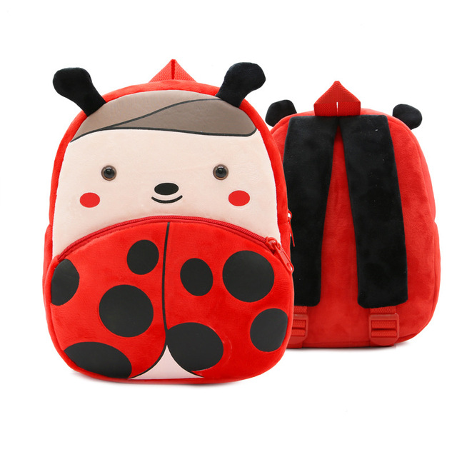 Fashion Children's School Bags 3D Cartoon Print Plush Kids Backpack Kindergarten Boys and Girls School Bags Mini Backpack Book Bag