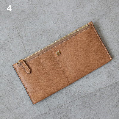 Women's Genuine Leather Long Wallet With Card Holder Fashion Clutch High Quality Zipper Bag