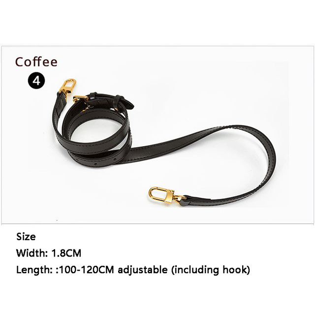 BAMADER Brand High Quality Genuine Leather Bag Strap Length 107cm-119cm Luxury Adjustable Shoulder Strap Women Bag Accessories