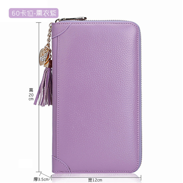 Fashion Card Bag Women Men Credit Card Holder Genuine Leather Large Capacity Business ID Holders Organizer 20 Bits/40bits/60pcs