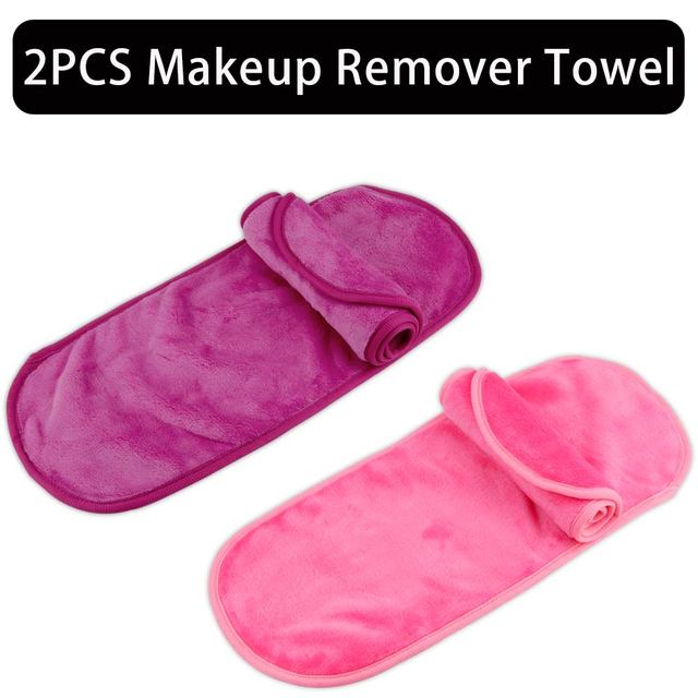 2/5/10pcs Makeup Remover Towel Microfiber Reusable Makeup Cloth Pads Women Face Facial Cleaning Towel Beauty Women Makeup Tools