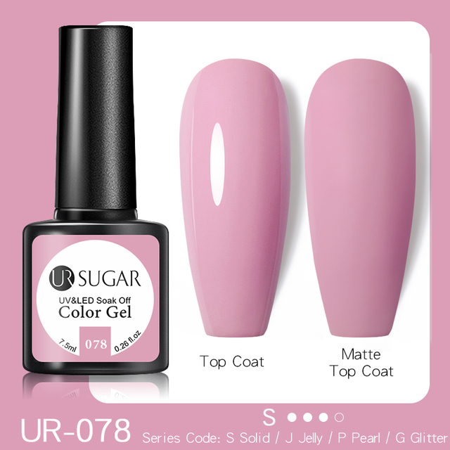 ur sugar pink nail gel polish 7.5ml each for manicure semi permanent soak off gel uv led varnish gel nail art design