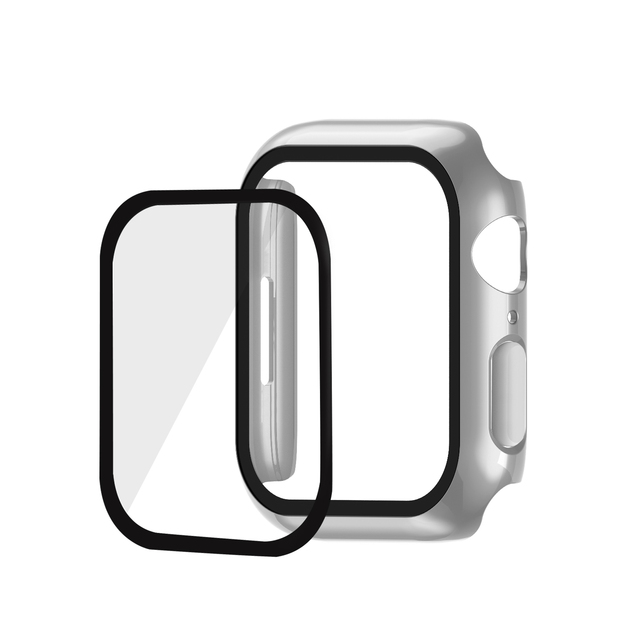 Case With Screen Protector For Apple Watch Series 7 45mm 41mm Case 2021 Hard PC Full Face Cove Absorbent Cover For iWatch 7 41mm