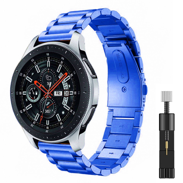 22mm Metal Strap for Samsung Galaxy Watch 3 45mm/Huawei Watch 3 GT3/Amazfit GTR Stainless Steel Strap for 20mm Galaxy Watch 4