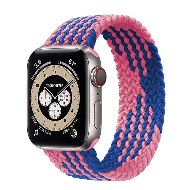 Braided Solo Loop Ring for Apple Watch Iwatch Serie 7 6 5 4 3 2 1 SE 40 41mm 42mm 44mm 45mm Applewatch Strap Bracelet Watchbands