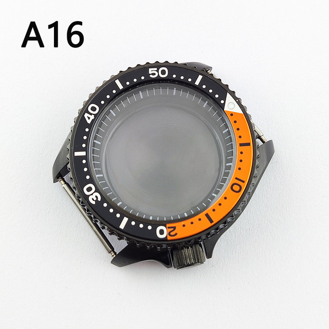 41.5mm NH35 NH36 case, watch accessories, stainless steel plated sapphire glass suitable for NH35 NH36 movement