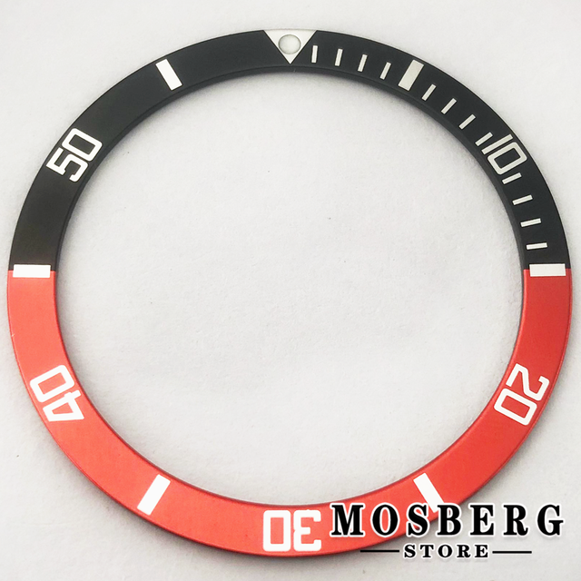 Watch bezel diameter 38mm*31.5mm flat aluminum for SKX 007 SKX 009 series watches accessories parts