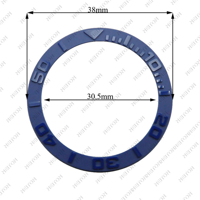 Corgeut 38mm Ceramic Bezel Insert For 40mm Mens Watch Watches Replace Accessories Watch Face Watch Bezel Inserts Different