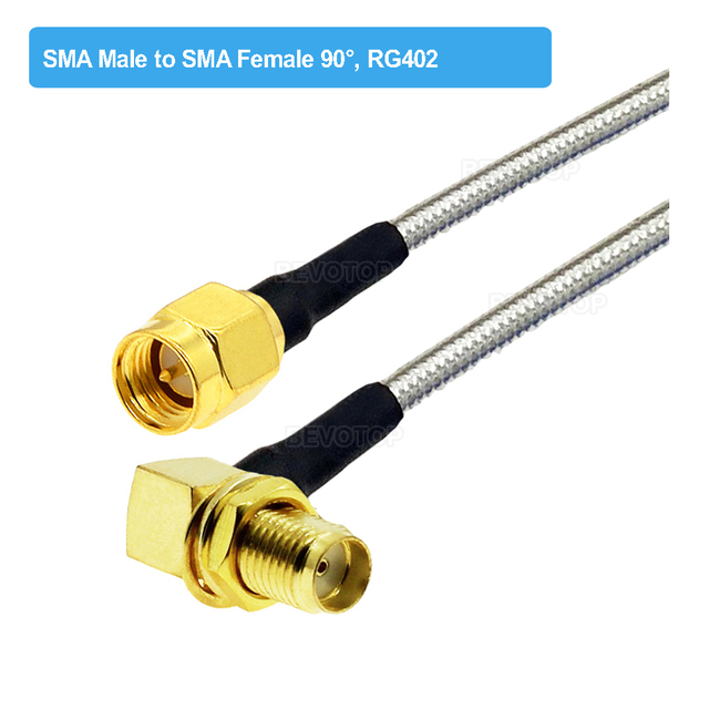 RG402 SMA Male to SMA Male Plug Semi Flexible Silver RG402 Test Cable High Frequency 50ohm 6GHz RF Pigtail Coaxial Cable