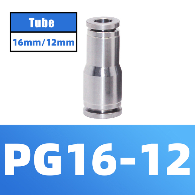 304 Stainless Steel Air Hose Fitting Pneumatic Coupling Tube Coplin Quick Open PG PU4 PU6 PU8 PU10 Trachea Metal Fitting