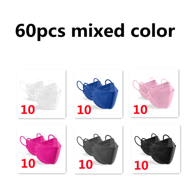 10-100pcs Safety Approved KN95 Protective Face Masks Respirator Black Mascarillas FPP2 Pink FFP2 Maske Respirator Maske FFPP2 FP2