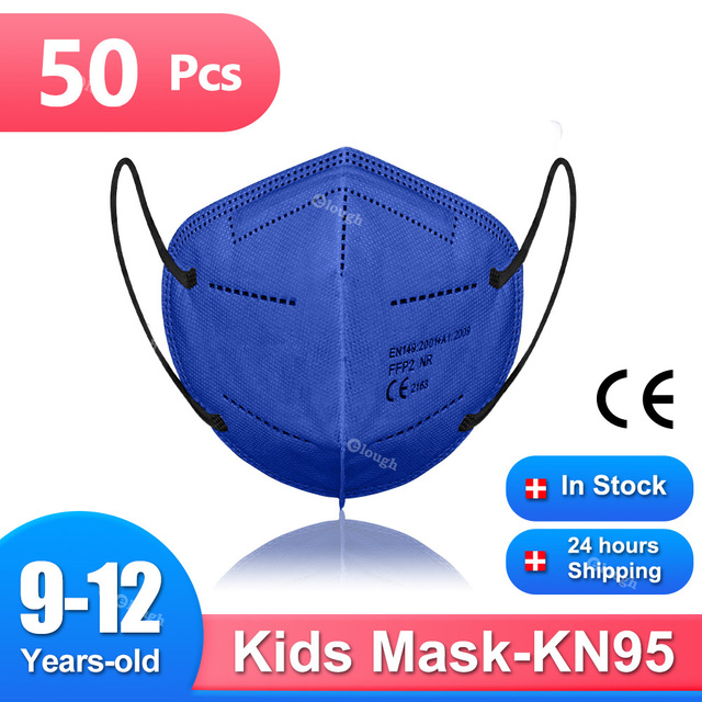 KN95 Mask Mascarillas fpp2 niños 9 a 12 años Respirator Protective CE ffp2 Mask Kids Face Mask Masken ffp 2 approved