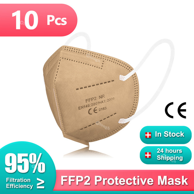 قناع الجهاز التنفسي KN95 قناع الوجه FFP2 Mascarilla FPP2 homology ada 5 رقائق FP2 ماسكارا قناع الوجه الغبار FFP 2 Masque ffp2masque الكبار