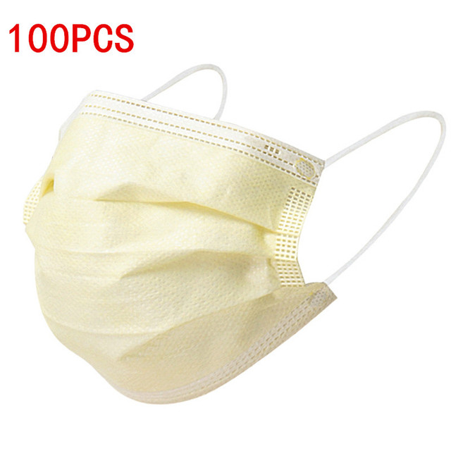 3-layer protective face mask with anti-dust filter for adults disposable