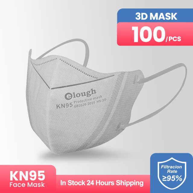 Elough mascarillas fpp2 3D Face Mask mascarilla kn95  fpp2 homologada españa KN95Mask Adult 4 Layers FFP2 Respirator Approved CE