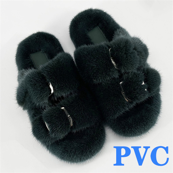 100% Genuine Mink Fur European Luxury Slippers Winter Indoor Slippers Women Slippers Women Slippers