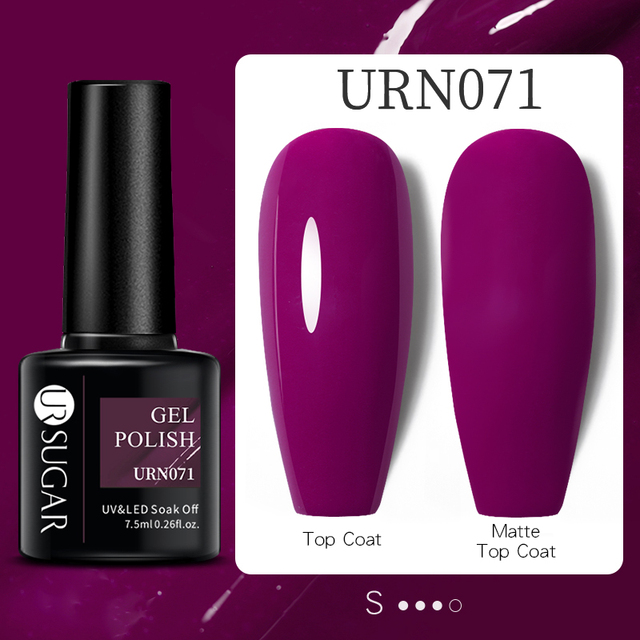 UR SUGAR 7.5ml Purple Series Gel Nail Polish Reflective Laser Gel Glitter Semi Permanent Lamp Varnish Soak Off Nail Art Design