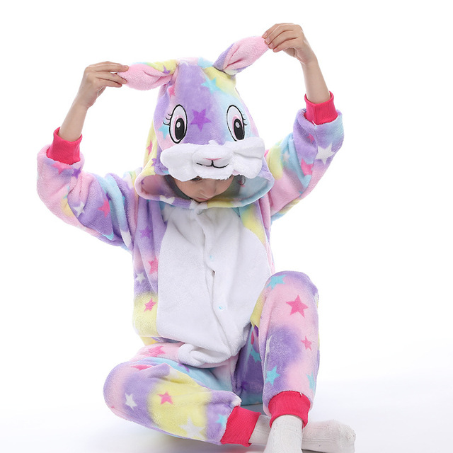 flannel unicorn for kids pajamas boys girls sleepwear children panda jumpsuit kids oneise for jumpsuit licorn