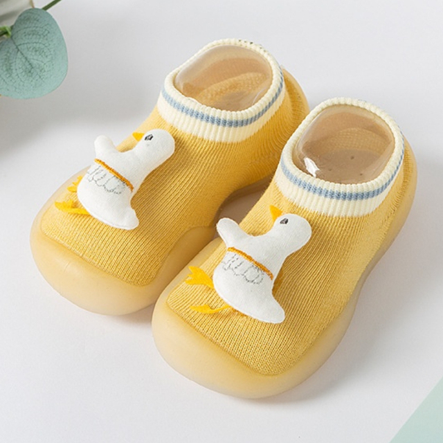 Newborn Baby Socks Shoes Boy Girl Dinosaur Baby First Walkers BeBe Cotton Comfort Soft Anti-Slip Prewalker Crib Infant Shoes