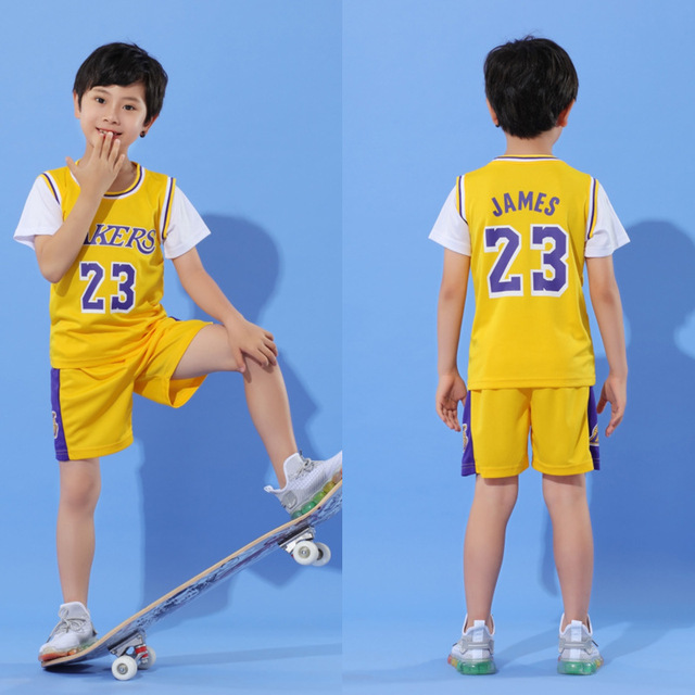 Baby boy basketball uniform outdoor sportswear 3-12 years old girls youth short suit summer children designer clothes set