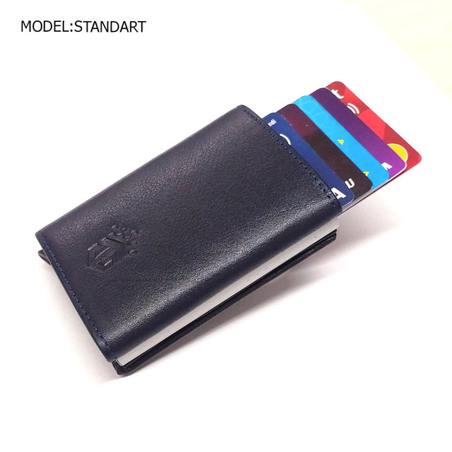 smart wallet business card holder genuine cowhide handmade smart automatic card holder men gift distributions card holder wallet wallet men card holder purse cards wallet money purse men's wallet id card holder men's wallets