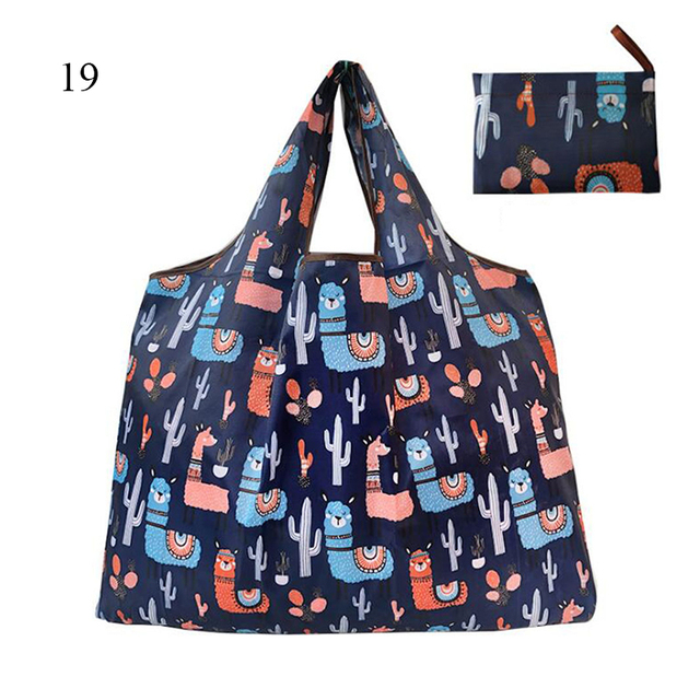 Thickened Folding Shopping Storage Bag Large Capacity Reusable Grocery Bag Eco-friendly Supermarket Waterproof Shoulder Bag