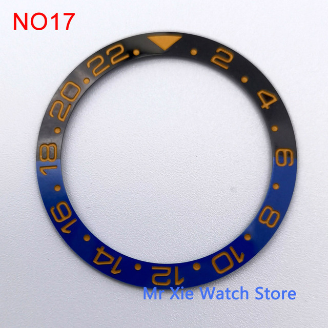 38mm watch strap high quality ceramic bezel insert for 40mm watch case accessories inner diameter 30.5mm