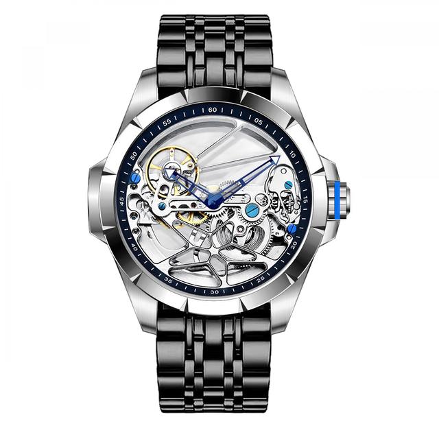 Genuine Tourbillon Watches Men Mechanical Watch Fully Automatic Luxury Brands Luminous Waterproof Men's Watch Fashion Reloj Hombre