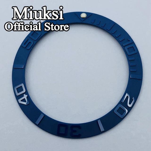 Miuksi 40mm high quality ceramic bezel watch parts fit 43mm watch case for watch sea