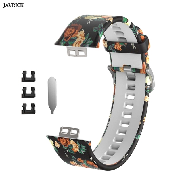 Print Silicone Strap For Huawei Watch Fit Smart Watches Soft Sports Waterproof Wristband Watchband Bracelet Accessories