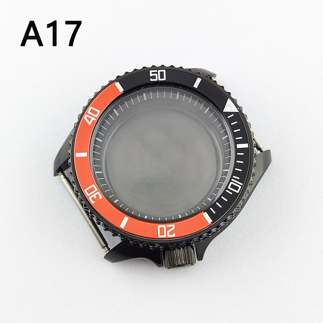 41.5mm NH35 NH36 case, watch accessories, stainless steel plated sapphire glass suitable for NH35 NH36 movement