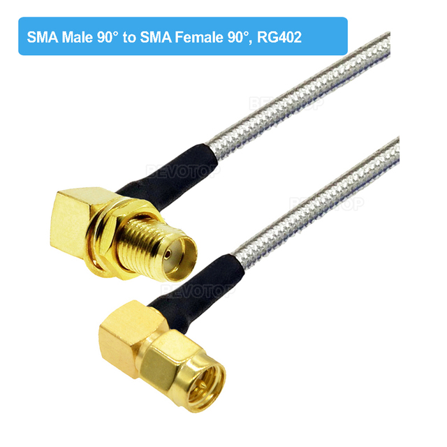 RG402 SMA Male to SMA Male Plug Semi Flexible Silver RG402 Test Cable High Frequency 50ohm 6GHz RF Pigtail Coaxial Cable