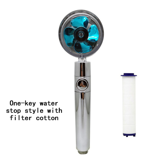 Turbo Shower Head Adjustable Water Pressure Shower Sprayer With Filter Handheld Universal Shower Panel Bath Shower Nozzle